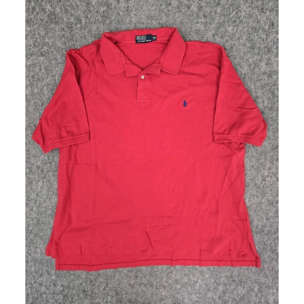Polo Ralph Lauren Shirt Men 3XLT XXXLT Tall Polo Short Sleeve Knit Cotton Preppy